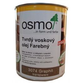 OSMO 3074 olej voskový tvrdý grafit 0,75l