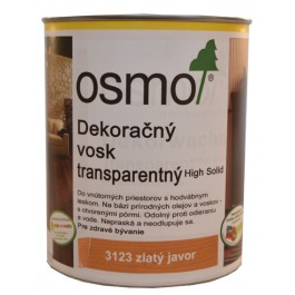 OSMO 3123 vosk dekoračný transp. zlaty javor 0,75l