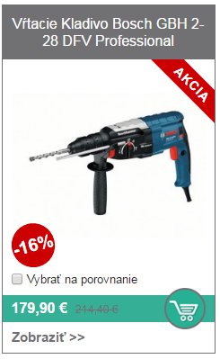 vrtacie kladivo bosch gbh 2-28 dfv